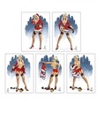 POSTCARDSET - Chastity Blaze Christmas Pin Ups 1