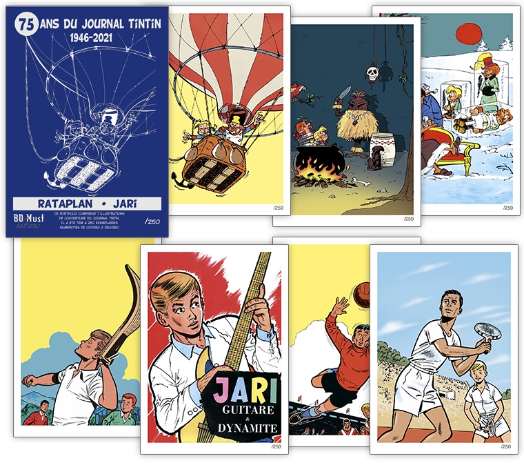 PORTFOLIO - 75 ans du journal Tintin 2 Rataplan + Jari 1