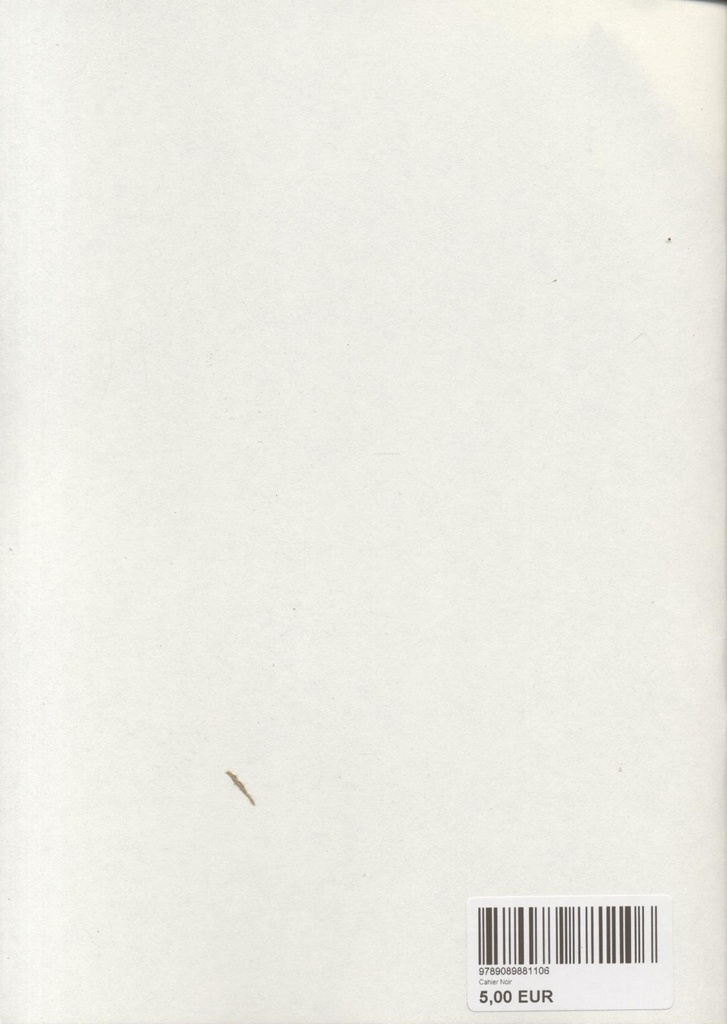 Cahier Noir 1 (AA 5.00) 999