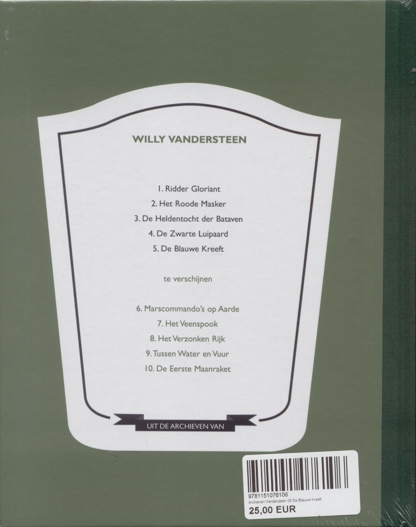 Archieven Vandersteen 05 De Blauwe Kreeft 999