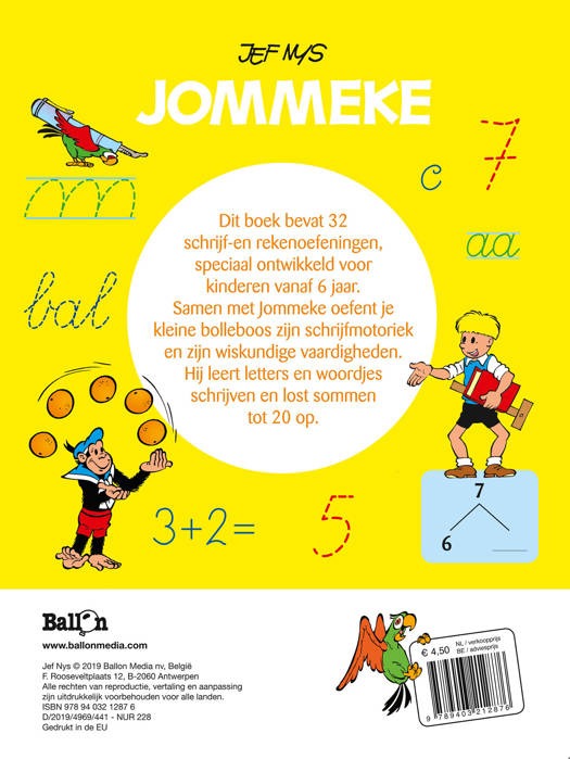 Jommeke - Ik leer schrijven en rekenen (6+) 1