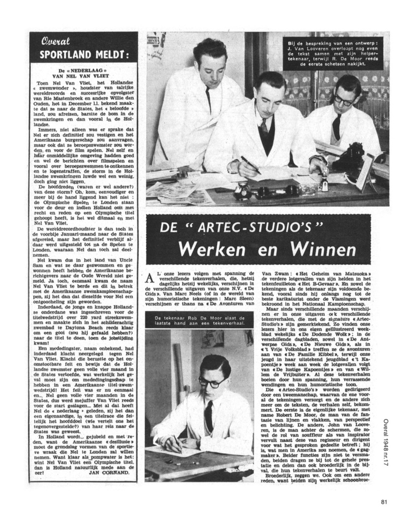 Marc Sleen in Overal en Zondagsvriend 1947-50 2