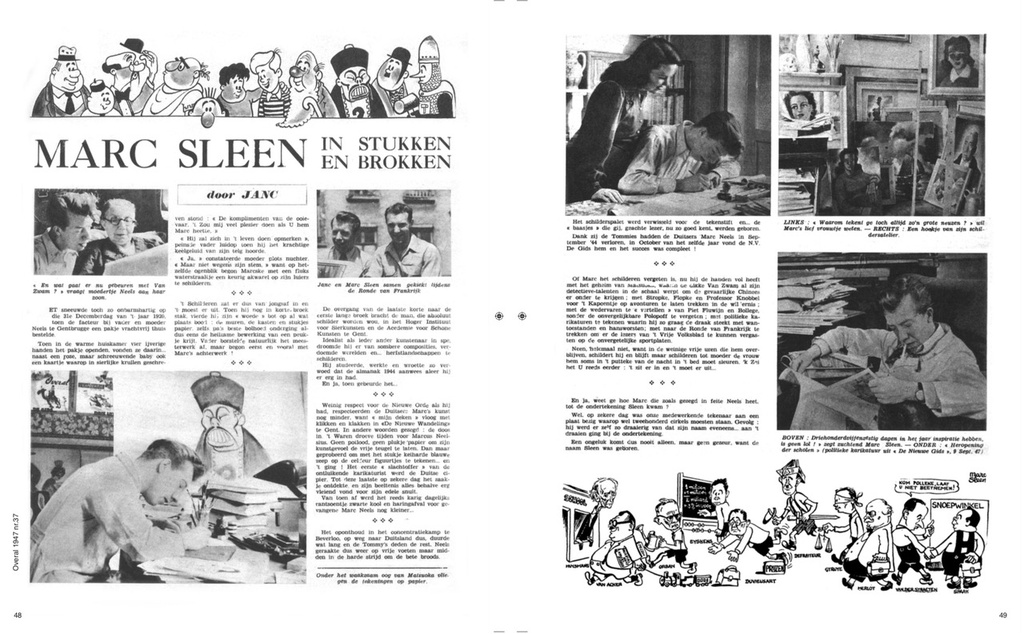 Marc Sleen in Overal en Zondagsvriend 1947-50 3