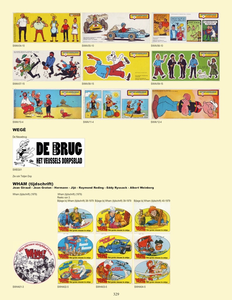 Strip Sticker Catalogus 1
