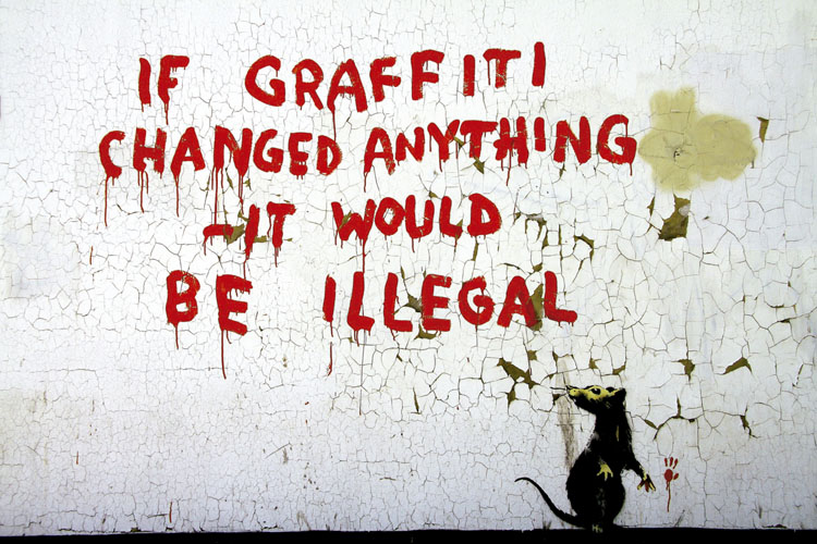 BANKSY YOU ARE AN ACCEPTABLE LEVEL OF THREAT HC 2