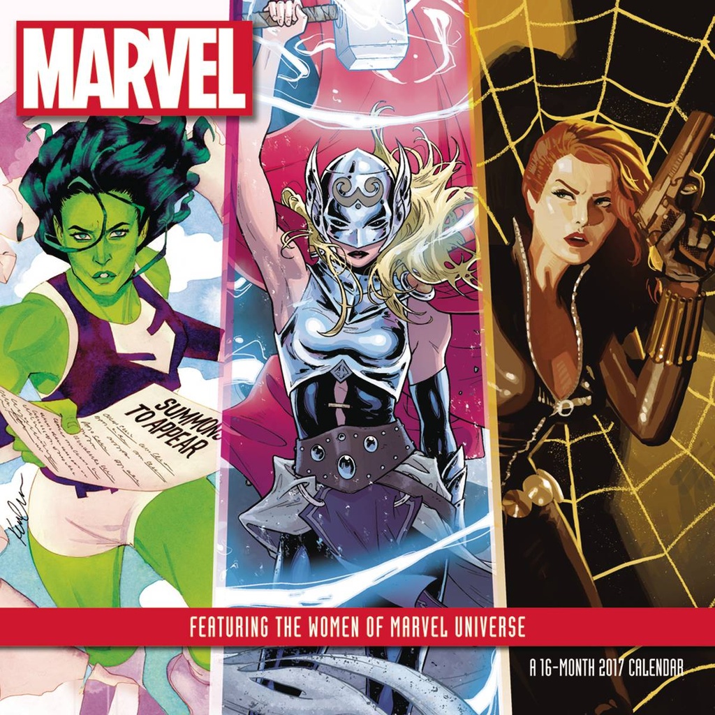 WOMEN OF MARVEL 2017 16 MONTH WALL CAL