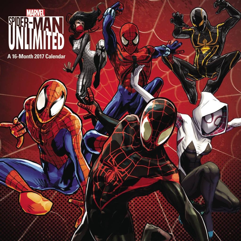 SPIDER-MAN UNLIMITED 16 MONTH 2017 WALL CAL