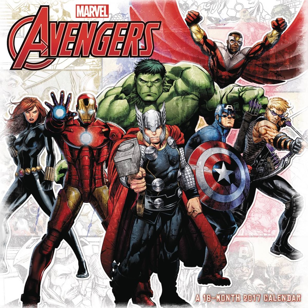AVENGERS 16 MONTH 2017 WALL CALENDAR