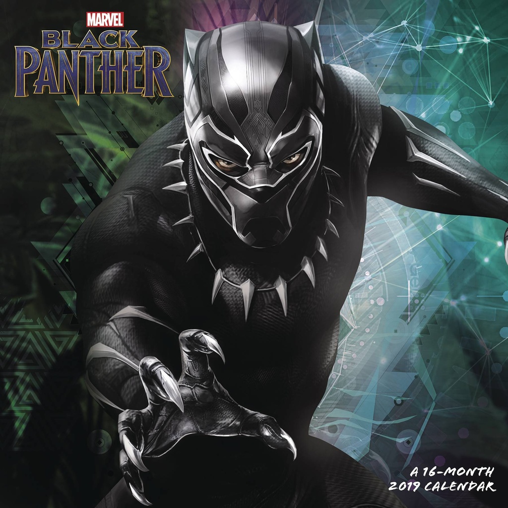 BLACK PANTHER MOVIE 2019 WALL CAL