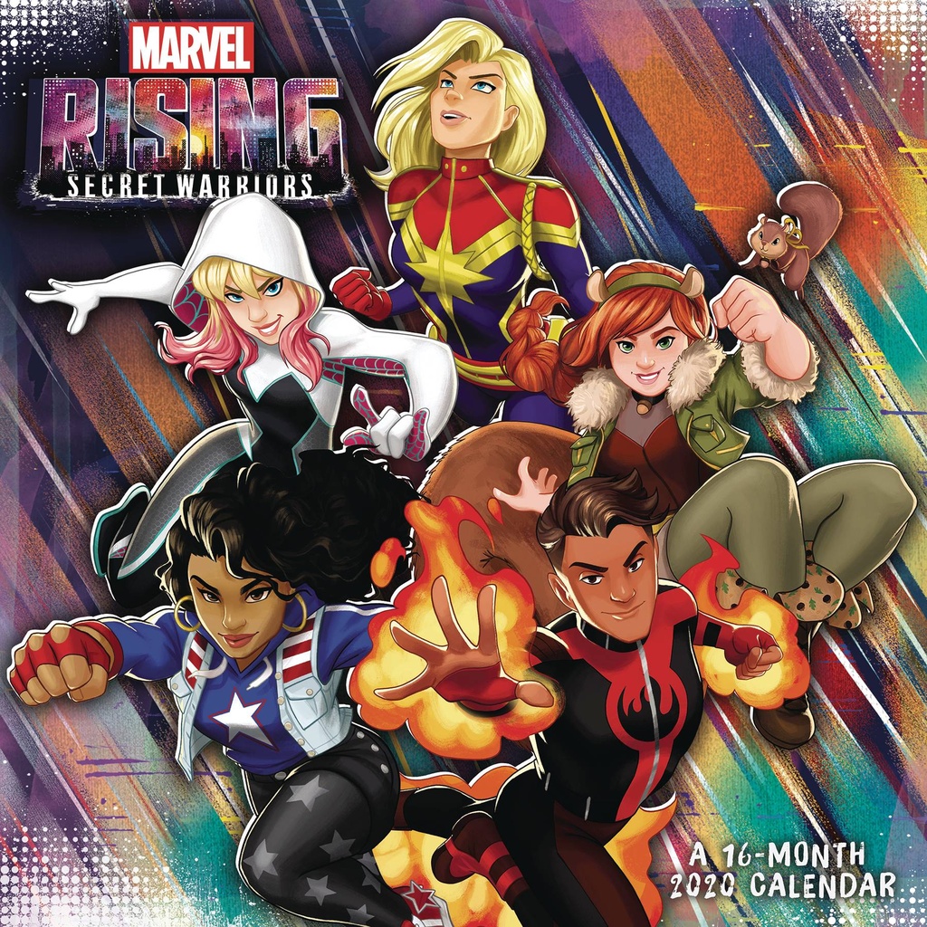 MARVEL RISING SECRET WARRIORS 2020 WALL CAL