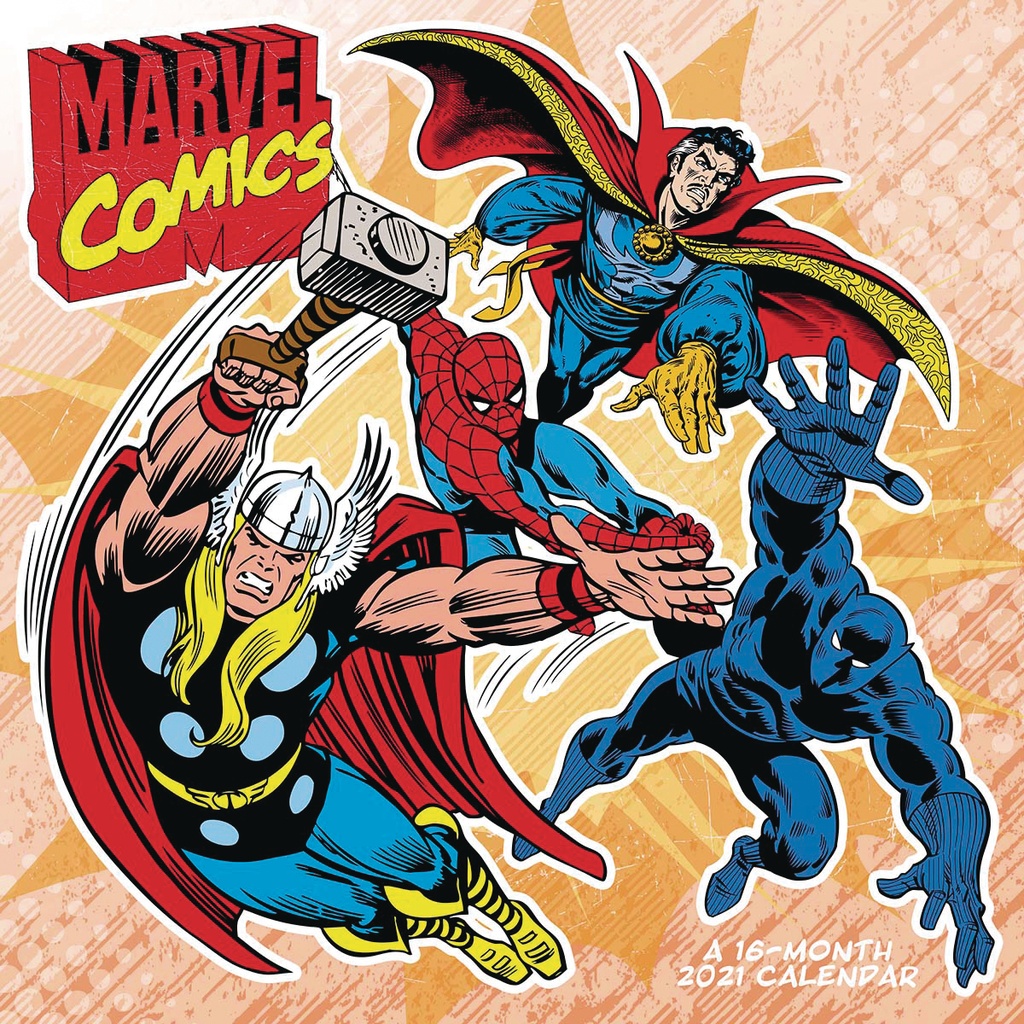 MARVEL COMICS RETRO 2021 WALL CALENDAR