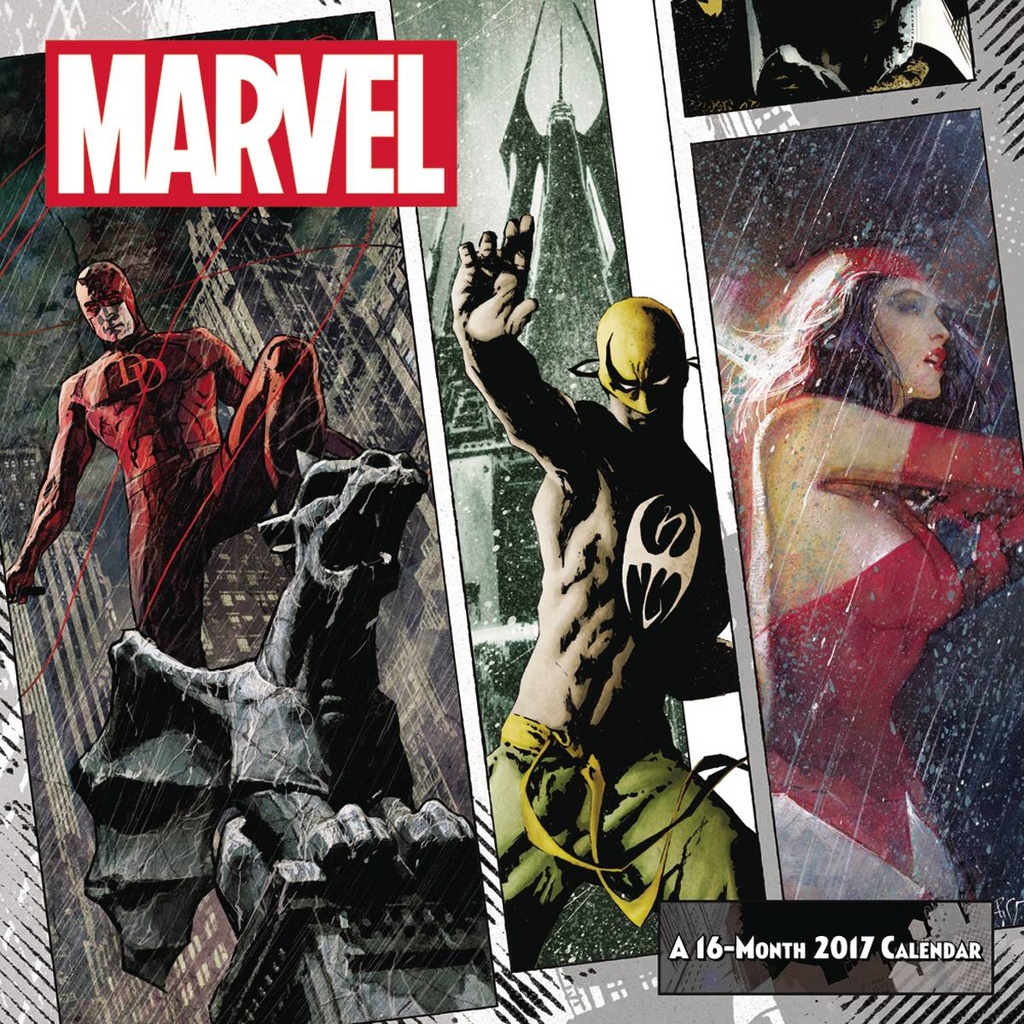 MARVEL KNIGHTS 16 MONTH 2017 WALL CALENDAR