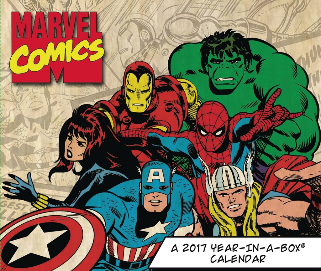 HISTORY OF MARVEL COMICS 2017 BOXED CALENDAR