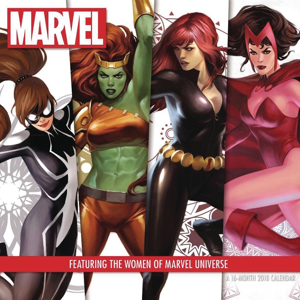 WOMEN OF MARVEL 2018 16 MONTH WALL CAL