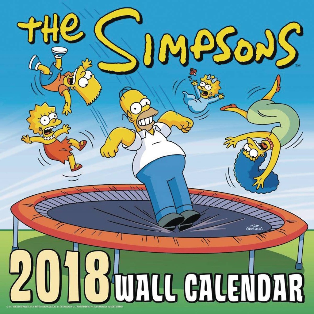 SIMPSONS 2018 WALL CAL