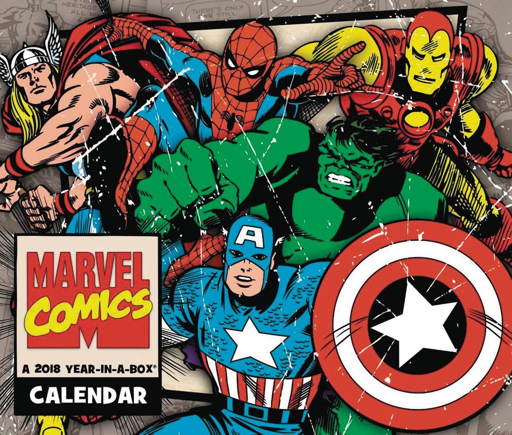 HISTORY OF MARVEL COMICS 2018 BOXED CALENDAR