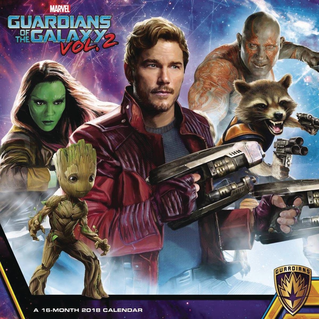 GUARDIANS OF THE GALAXY 2 2018 WALL CAL