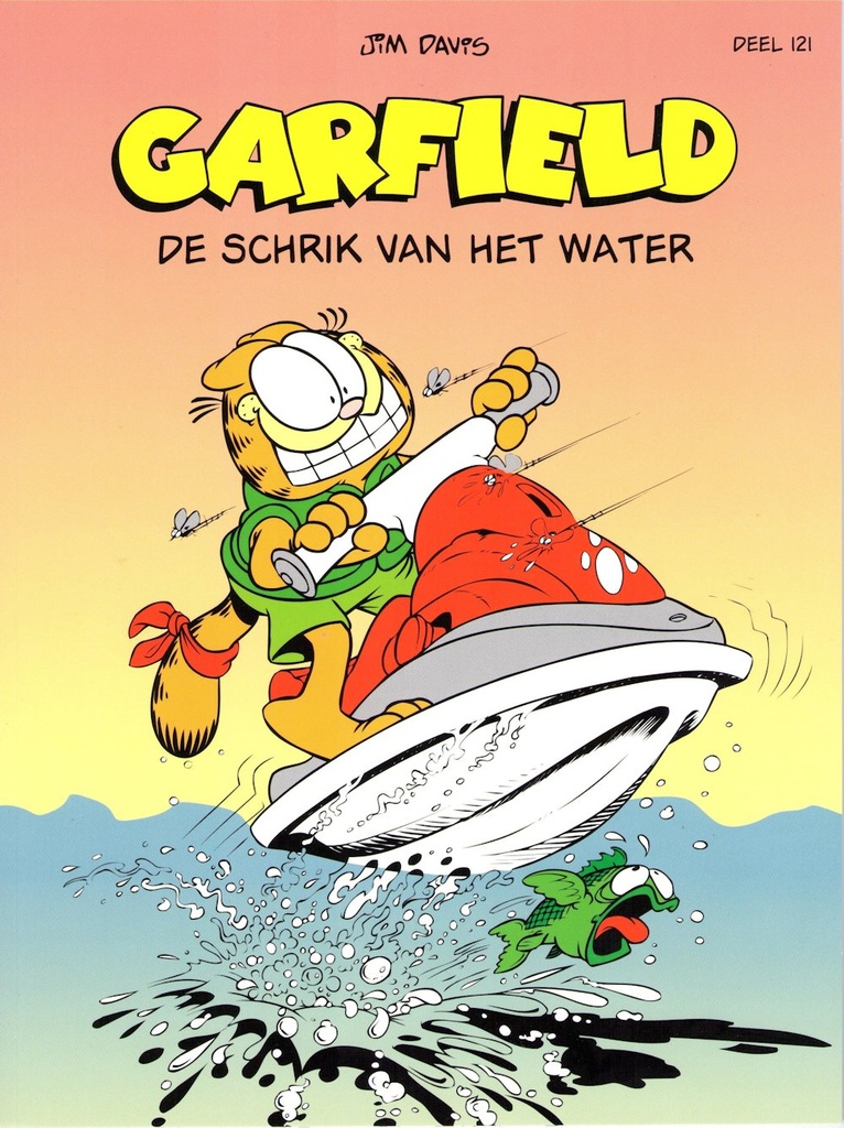 Garfield Strip 121 De schrik van het water
