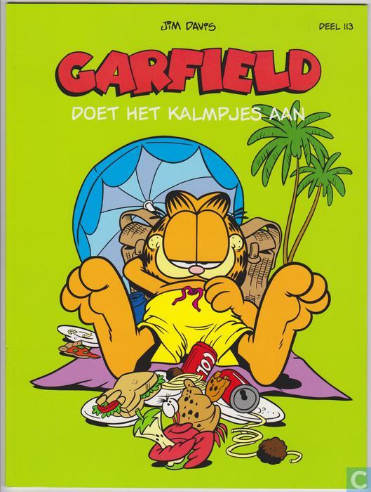 Garfield Strip 113 Doet het kalmpjes aan