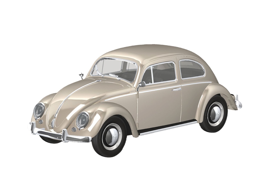 VOLKSWAGEN BEETLE LIGHT BEIGE 20-LB 1/32 SNAP MODEL KIT
