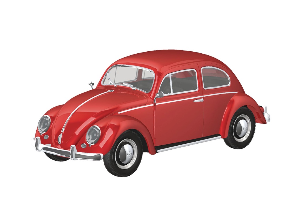 VOLKSWAGEN BEETLE RUBY RED 20-RR 1/32 SNAP MODEL KIT