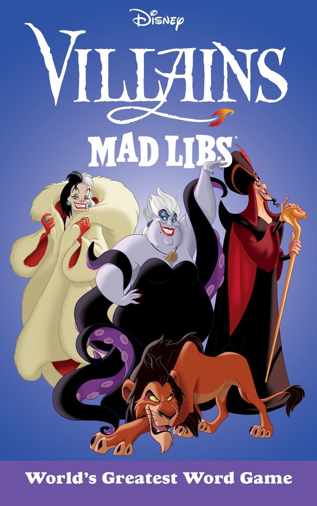 DISNEY VILLAINS MAD LIBS