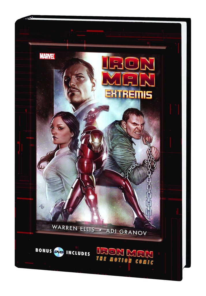 IRON MAN EXTREMIS HC W/ MOTION COMIC DVD