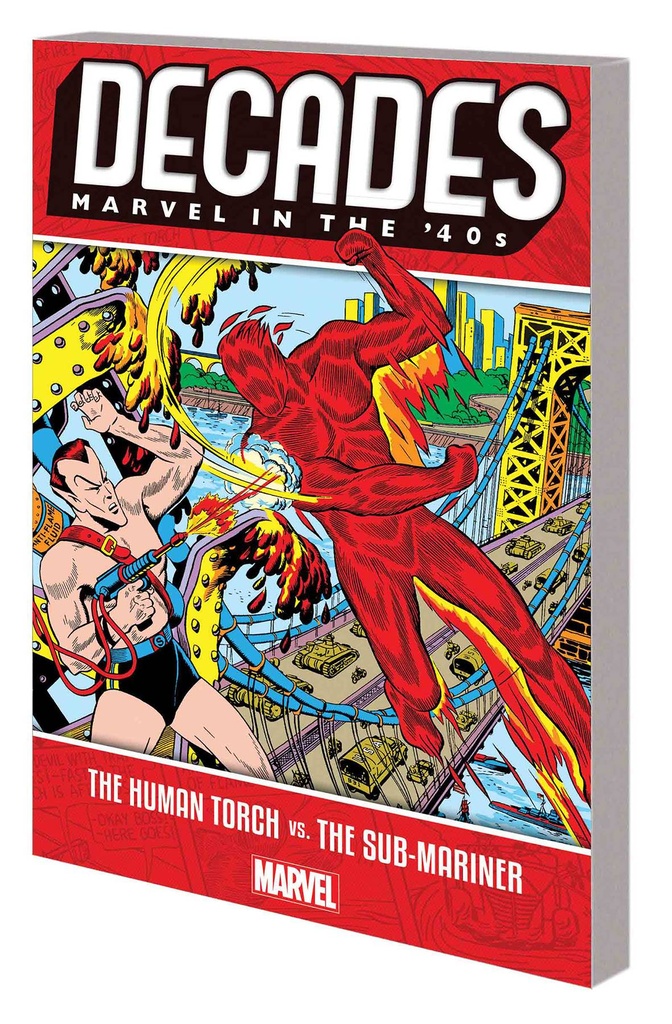 DECADES MARVEL IN 40S HUMAN TORCH VS SUB-MARINER