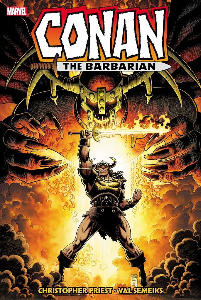 CONAN BARBARIAN ORIG MARVEL YRS OMNIBUS HC 08 ADAMS CVR