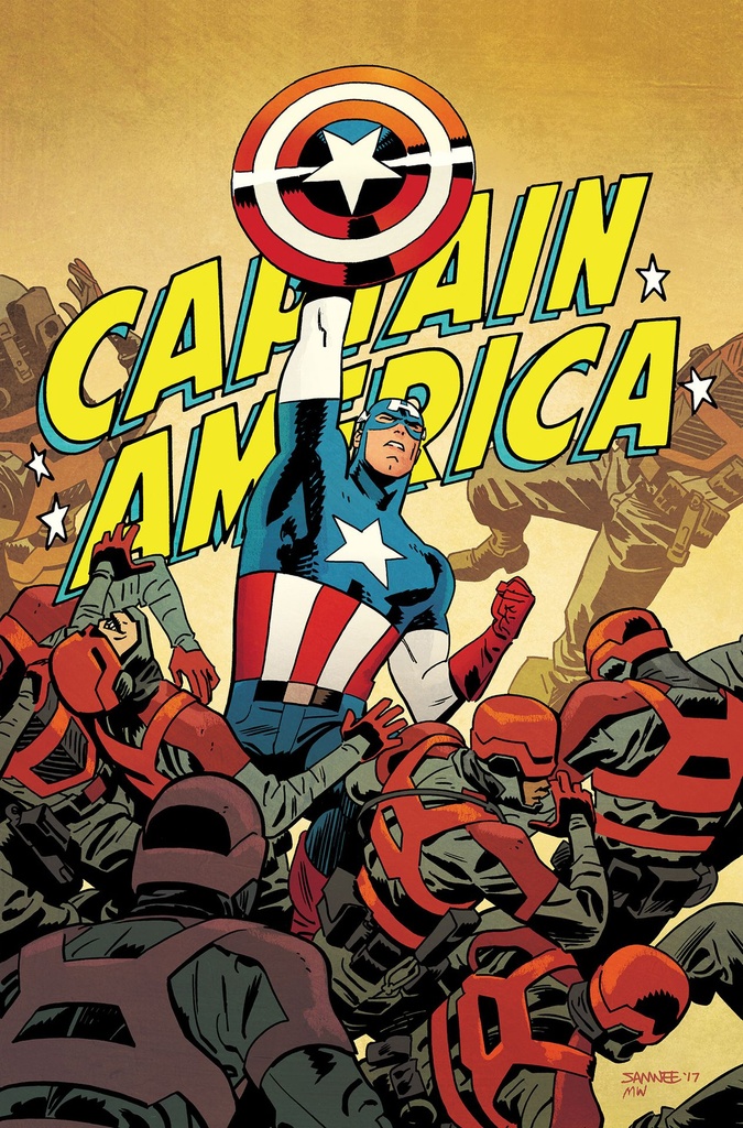 BLACK WIDOW&CAPTAIN AMERICA BY WAID&SAMNEE OMN SAMNEE COVER