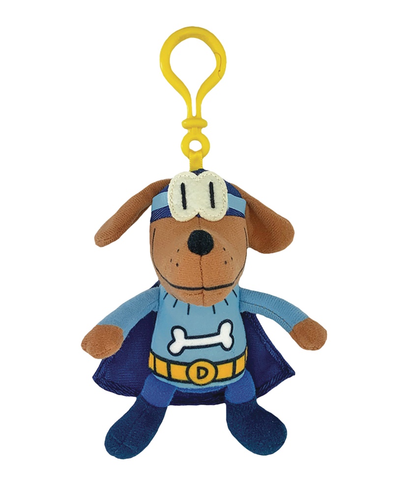 DOG MAN BARK KNIGHT BACKPACK PULL 5IN PLUSH KEYCHAIN 6PC SET