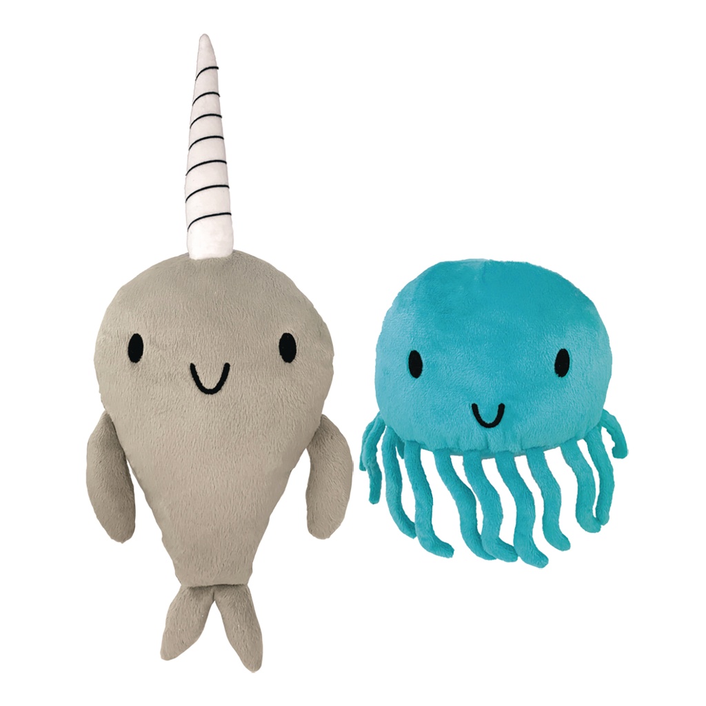 NARWHAL & JELLY 2PC PLUSH SET
