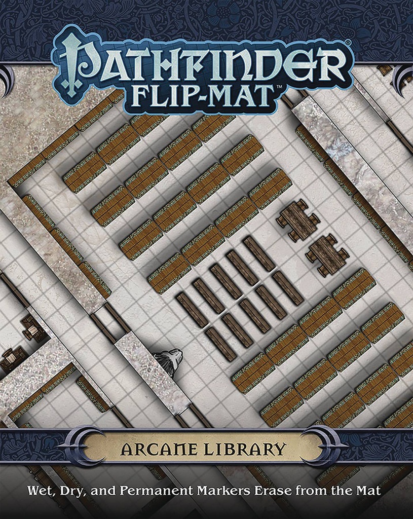 PATHFINDER FLIP MAT ARCANE LIBRARY