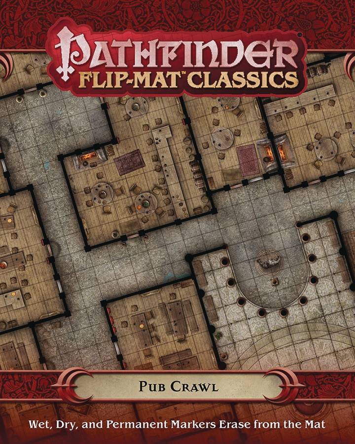 PATHFINDER FLIP MAT CLASSICS PUB CRAWL
