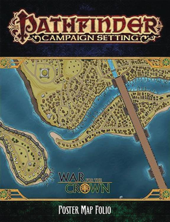 PATHFINDER CAMPAIGN SETTING CROWN POSTER MAP FOLIO