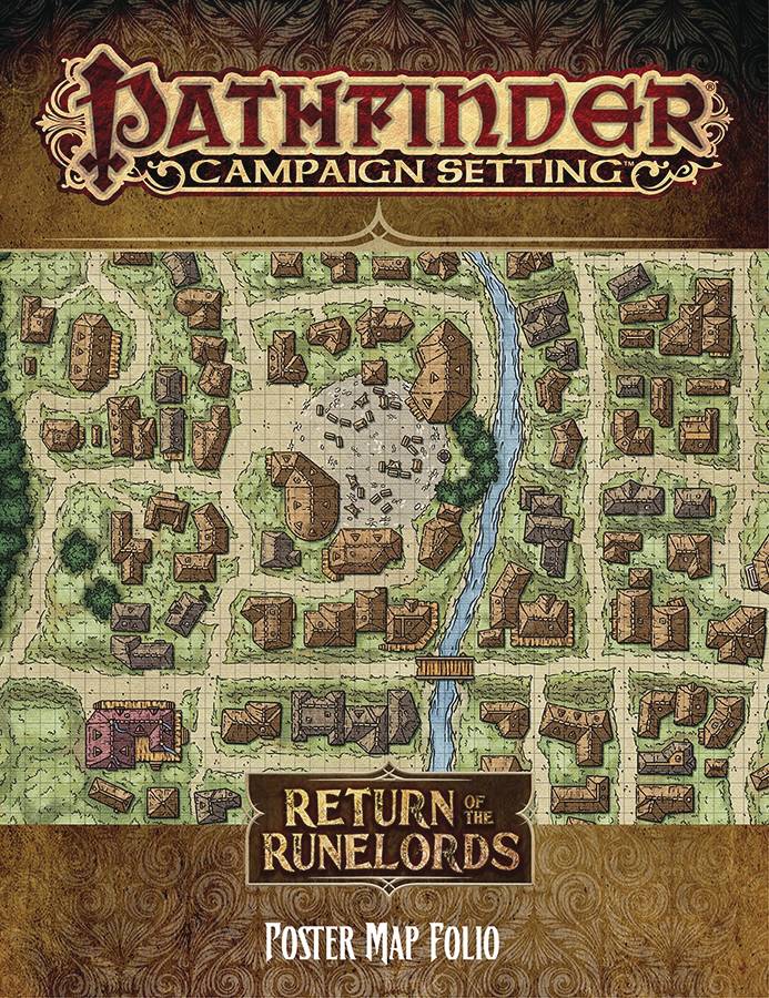 PATHFINDER CAMPAIGN SETTING RTN RUNELORDS POSTER MAP FOLIO