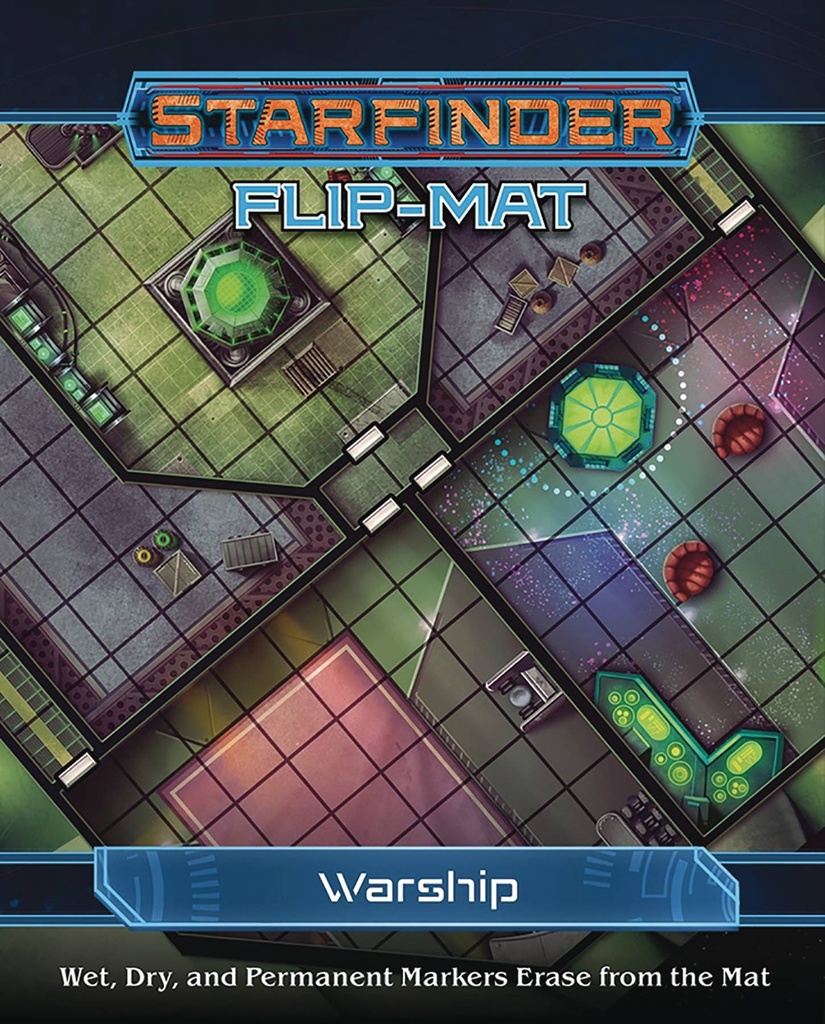 STARFINDER FLIP MAT WARSHIP