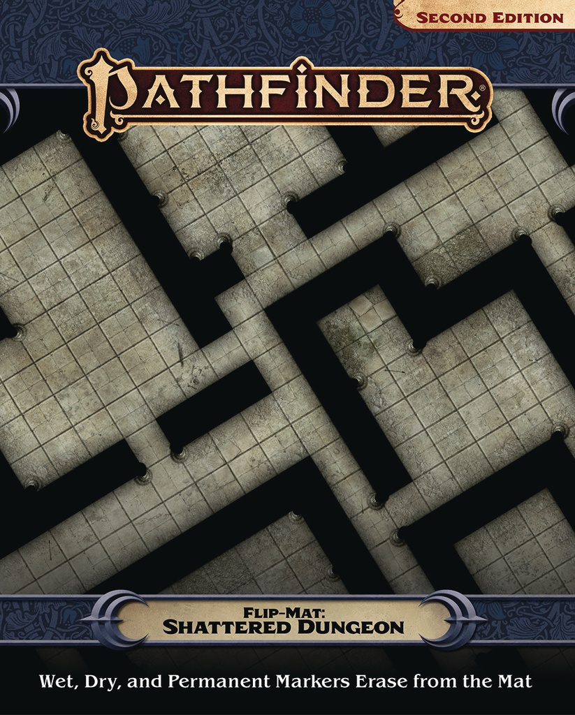 PATHFINDER FLIP-MAT SHATTERED DUNGEON