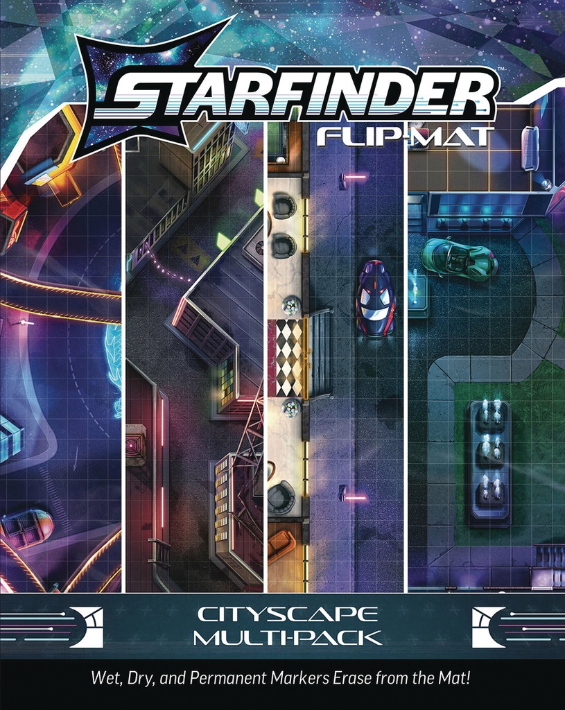 STARFINDER FLIP-MAT CITYSCAPE MULTI-PACK
