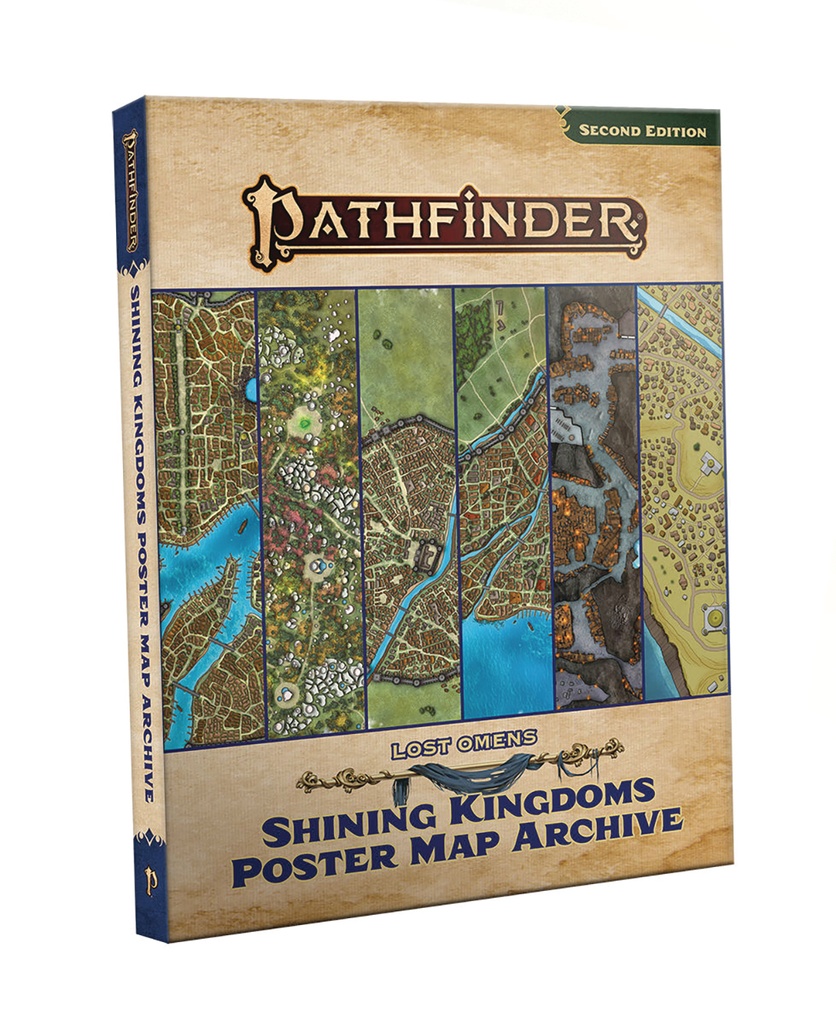 PATHFINDER LOST OMENS SHINING KINGDOM POSTER MAP ARCHIVE