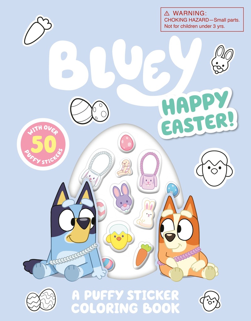 BLUEY HAPPY EASTER A PUFFY STICKER COLORING BOOK
