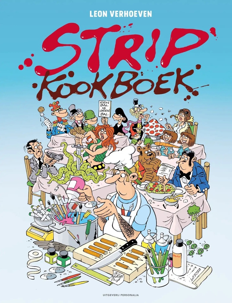 Stripkookboek met 50 tekenaars