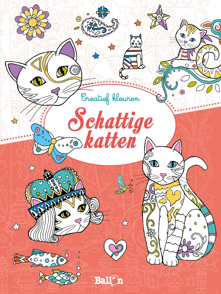 Creatief kleuren - Schattige katten