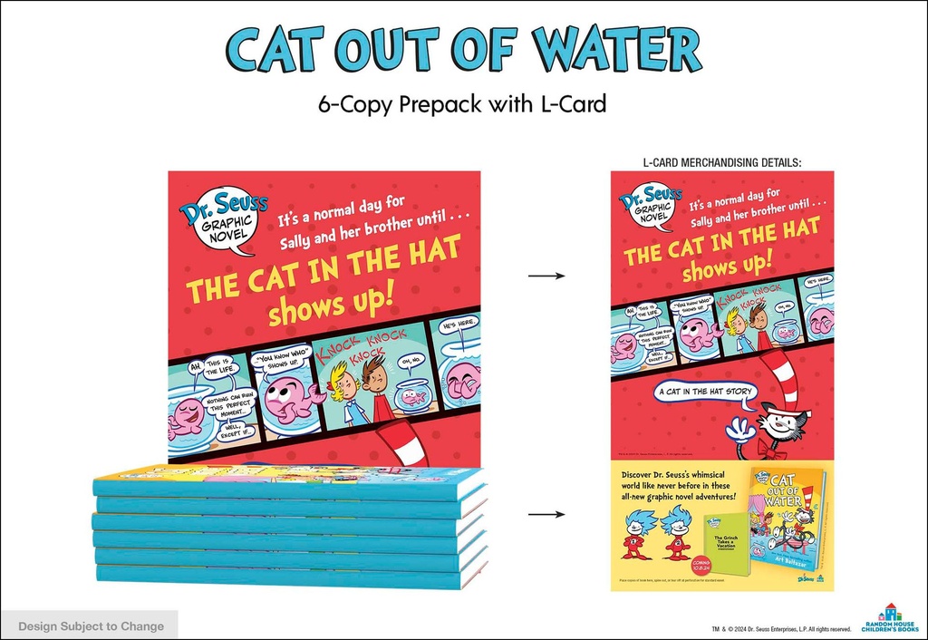 Dr. Seuss Graphic Novel Cat Out Water 6-Copy Prepack L-Card