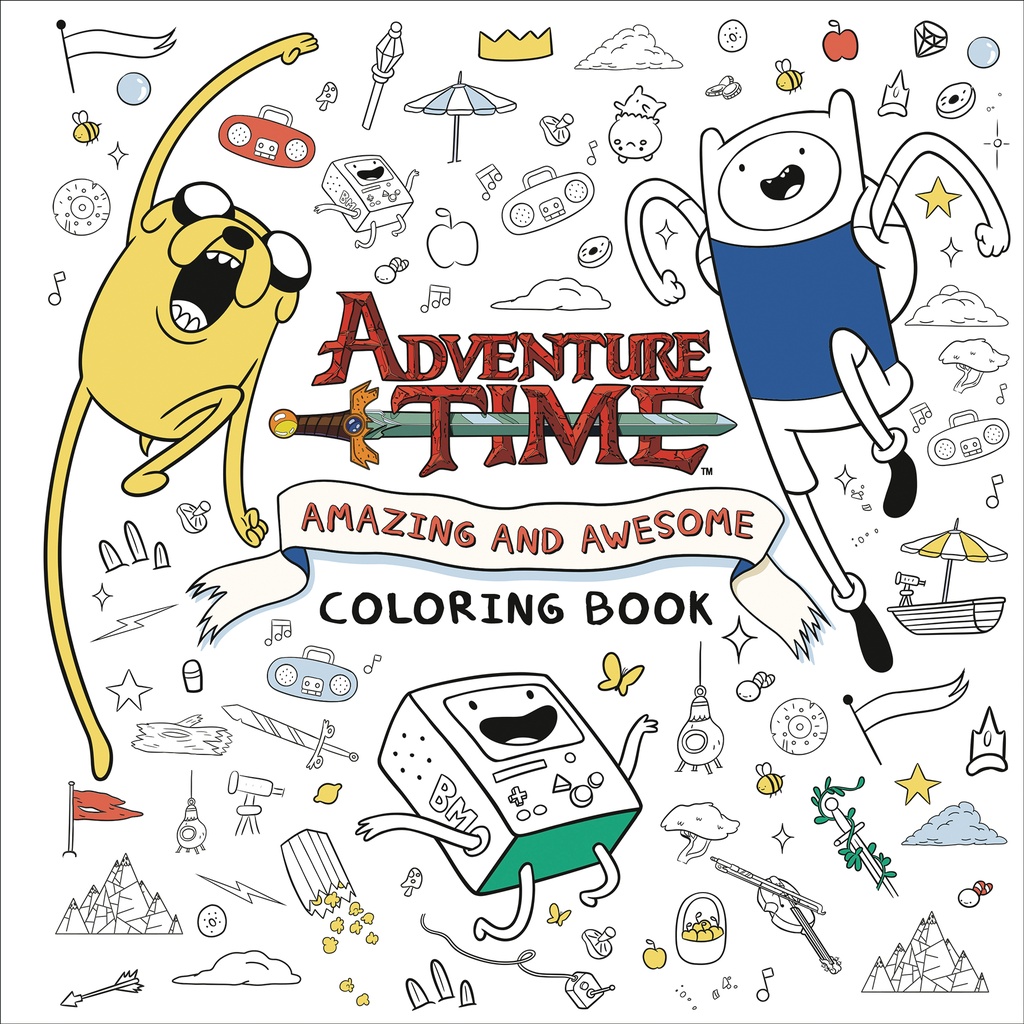 ADVENTURE TIME AMAZING AND AWESOME COLORING BOOK