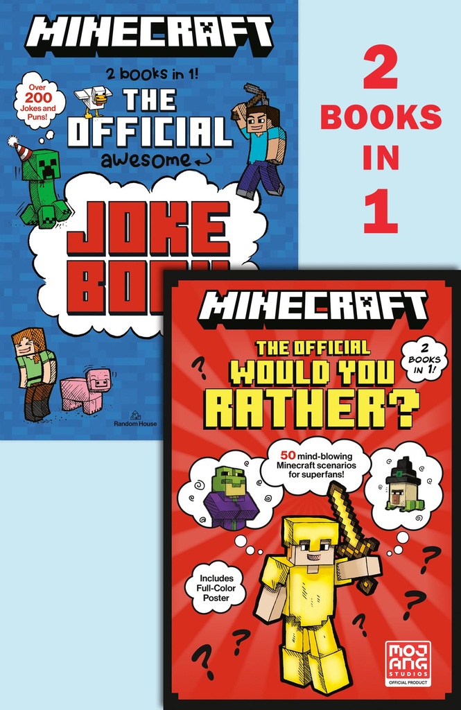 MINECRAFT 2 IN 1 OFFICIAL WOULD YOU RATHER/OFFICIAL JOKE BOO