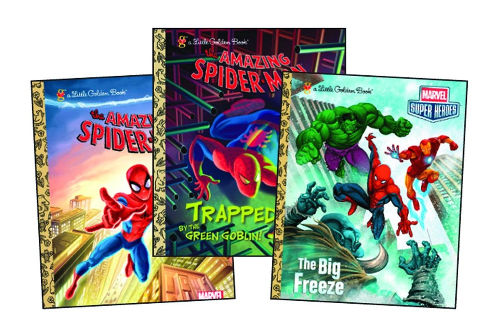 MARVEL SUPER HEROES GOLDEN BOOK BUNDLE 3