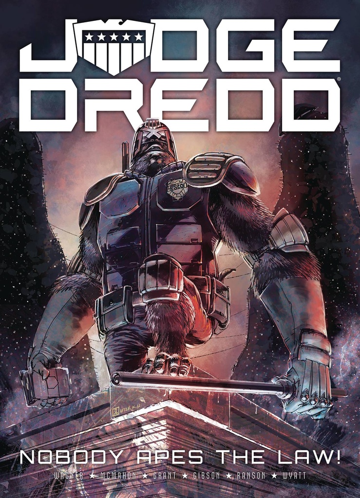 JUDGE DREDD NOBODY APES LAW