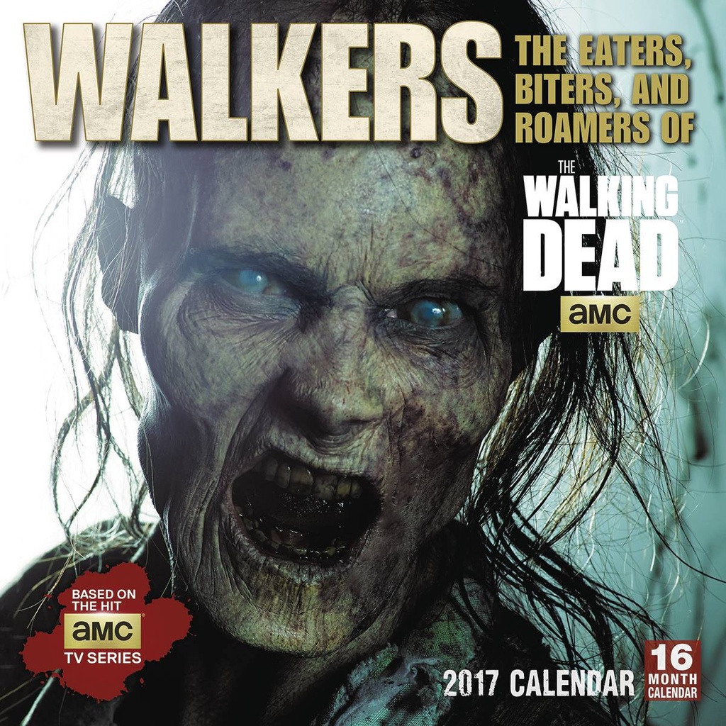 WALKING DEAD WALKERS EATERS BITERS AMC 2017 WALL CAL