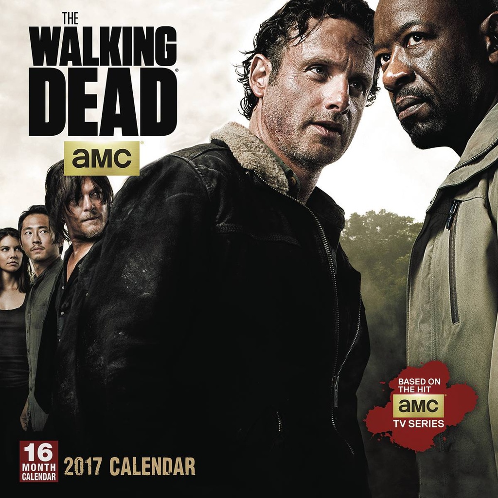 WALKING DEAD AMC 2017 16 MONTH WALL CAL
